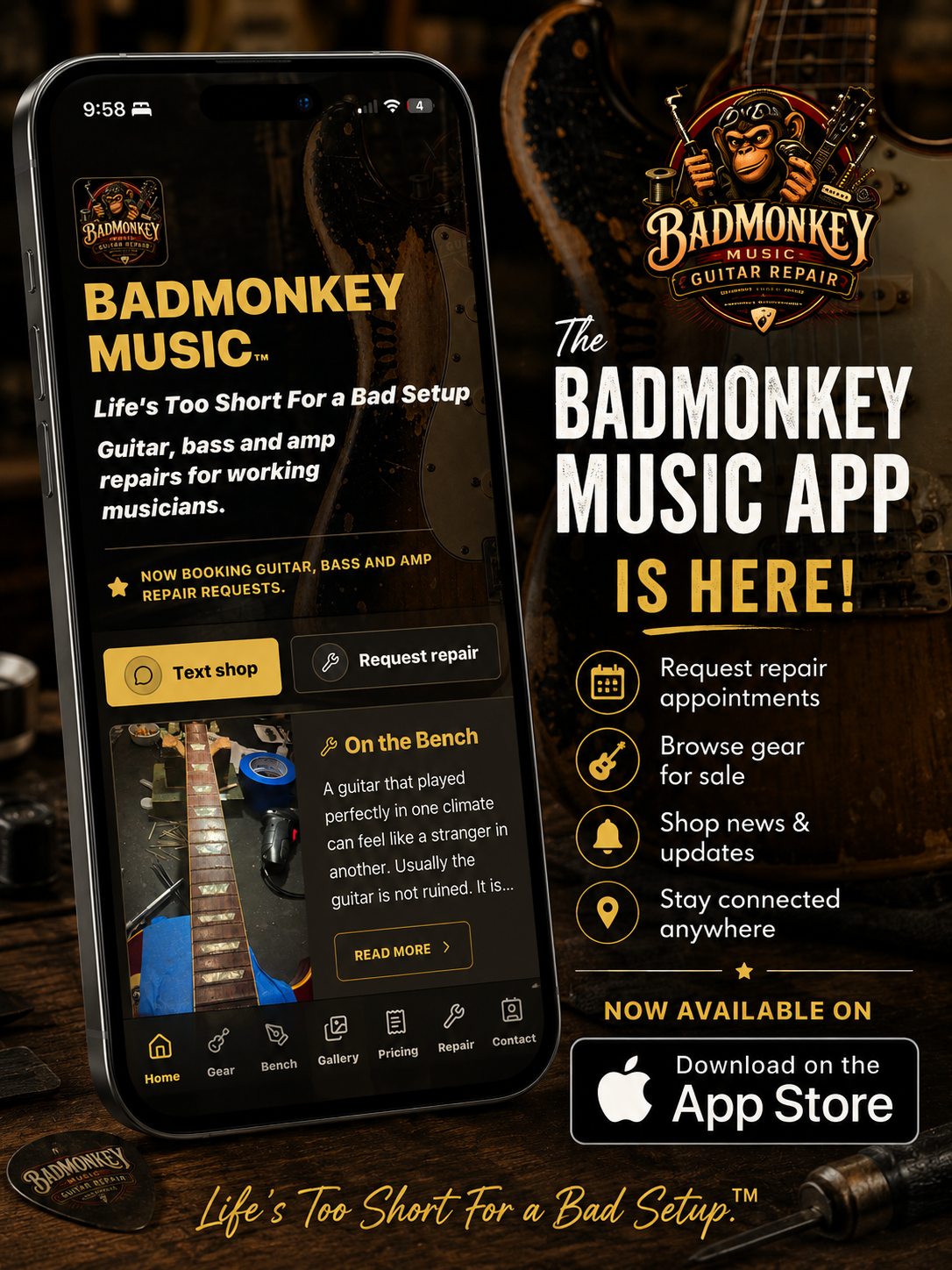 The BadMonkey Music app is here