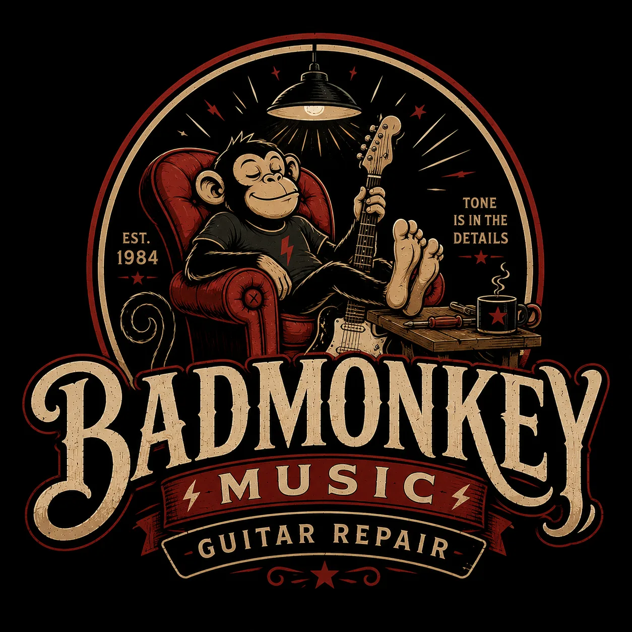 BadMonkey Music Guitar Repair logo