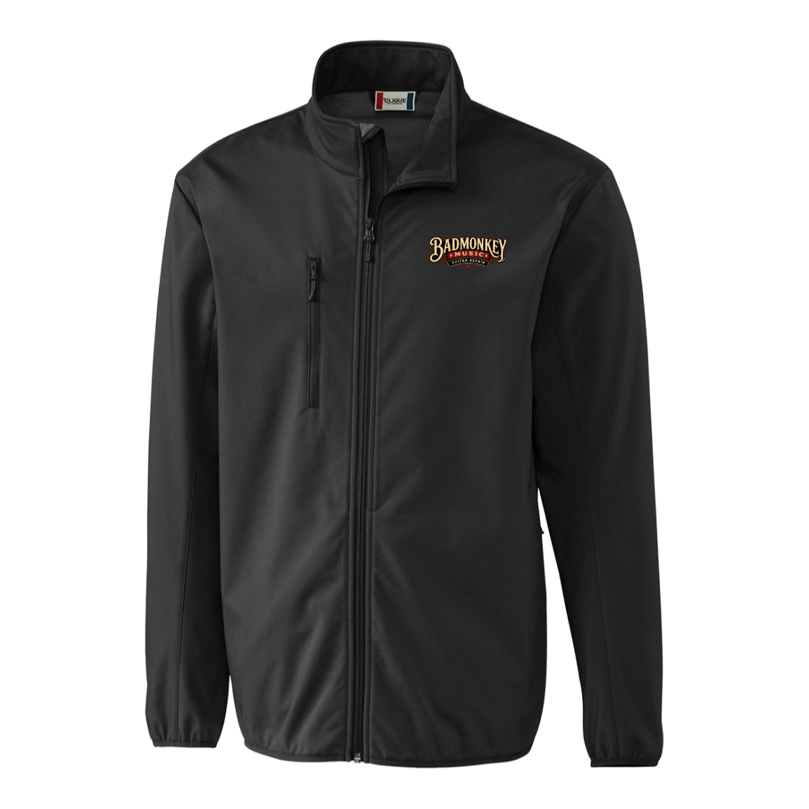 Black 2030 Clique Mens Trail Softshell Jacket (109082249) front